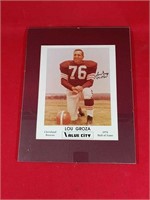 Lou Groza Autographed Picture