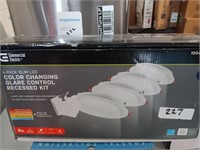 4 pack LED recessed lighting kit