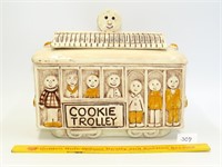 Vintage cookie trolley cookie jar by Treasure