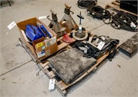 Pallet of (2) Jack Stands, (2) Alignment Tools,