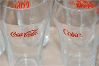 23 Assorted Cocacola Glasses