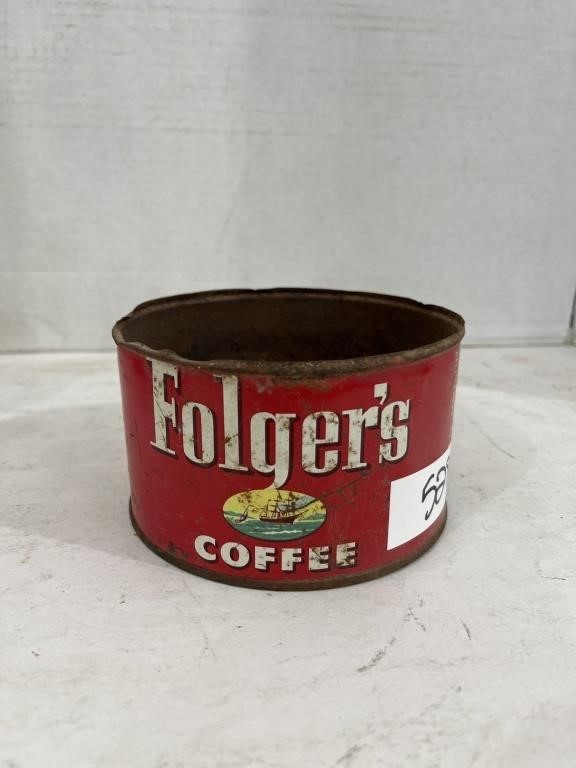 Vintage Folger's Coffee Tin