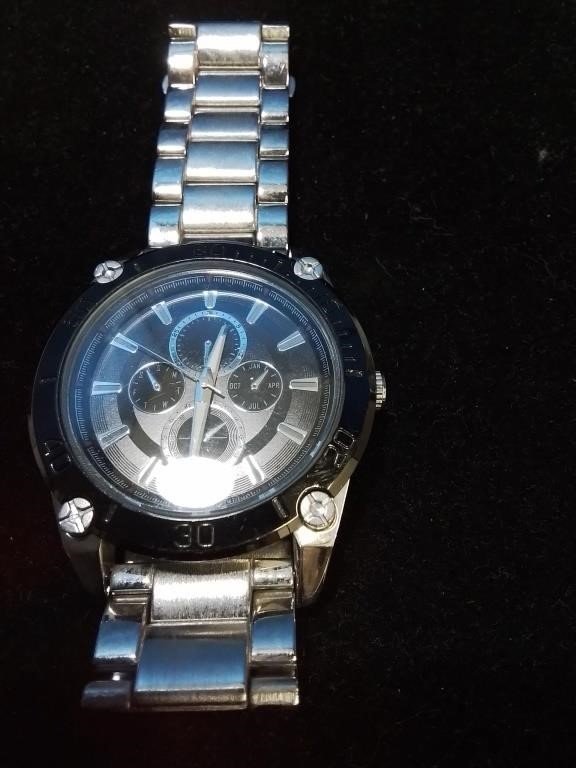 Stainless steel man's watch