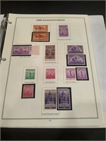 Album of vintage US stamps not all photographed