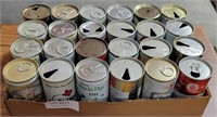 FLAT OF 24 ASSORTED VTG CANS