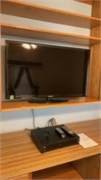 40" Samsung tv with remotes and dish setup, you