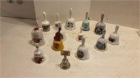 Assorted collectible bells