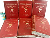 6xDictionnaire Géographique de La Suisse 1902-1910
