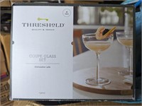 Box of 4 Threshold Couples Glasses Really Elegant