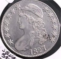 1827 BUST HALF DOLLAR VF