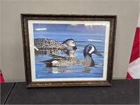 Vintage Les McDonald Jr. Framed Duck Print