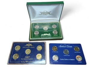 Assorted U.S. coin sets. In case.