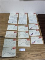 (13) Post WWII 1946 Love Letters USS Amsterdam