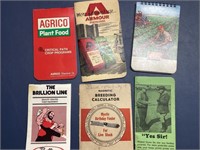 Pocket notebooks, Agricola, Armour, Smith Douglas,