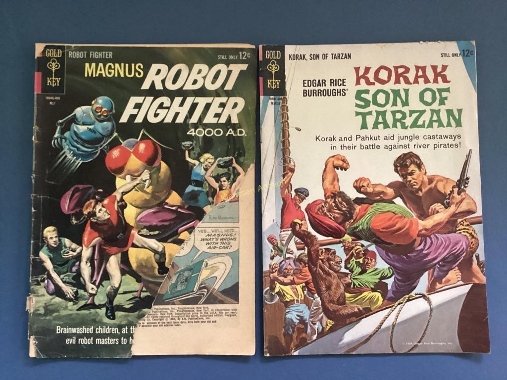 Comic books Kodak Son of Tarzan and Magnus Robot