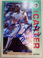 Blue Jays Joe Carter Signed Card with COA