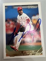 Cardinals Lee Smith Signed Card with COA