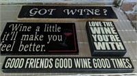 ASSORTED WINE THEME SIGNS