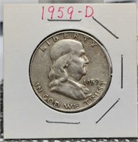 1959-D FRANKLIN HALF DOLLAR