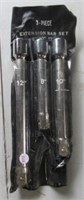 3 Piece 3/4" extension bar set. Sizes 8", 10",