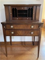 Bonheur Du Jour Marquetry Lady’s Writing Desk