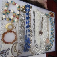 Showcase of jewelry.