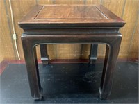 MING STYLE WOODEN CHINESE SQUARE SIDE TABLE