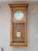 JC Penny Wood Wall Clock