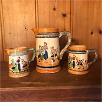 (3) Made in Japan Pitcher & Mugs