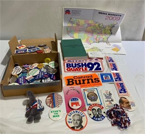 Political Campaign Pins & Stickers