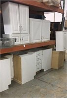 11 Piece White Merillat Kitchen Cabinets 14