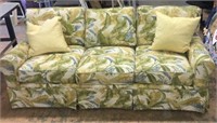 Upholstered Floral Couch FA