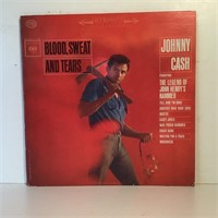 JOHNNY CASH BLOOD SWEAT AND TEARS VINYL RECORD LP