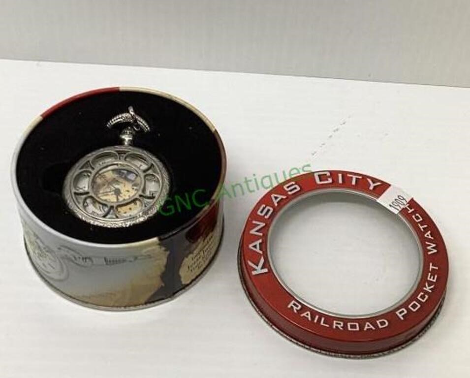 Kansas City Railroad pocket watch and collector