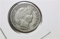 1908 Barber Dime