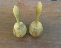 Wooden Maracas Salt and Pepper Shakers