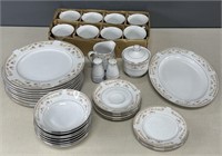 Premiere Rose Terrace Plates and Cups Set