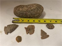 Arrowheads/fossil rock