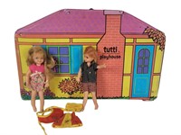 Tutti & Todd Dolls w/ Playhouse