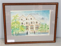 framed watercolor 1991 - 15" x 19"