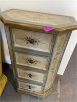 NICELY PAINTED LITTLE WALL CABINET