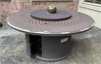 Outdoor Round Fire Pit Table