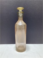 Vintage Hand Blown Bottle with Stopper