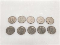 10 Ike Bicentennial US Dollar Coins