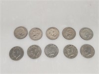 10 Ike 1971-1974 US Dollar Coins