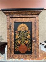 Contemporary Grain Painted Wall Cabinet