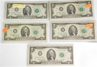 (13) 1976 $2.00 bills approx. (10) uncirculated