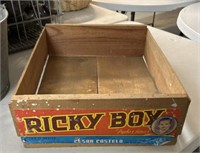 RICKY BOY WOODEN CRATE