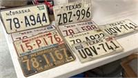 OLD  LICENSE PLATES