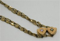 Beautiful Victorian Chain w/ Hook for Pocket
